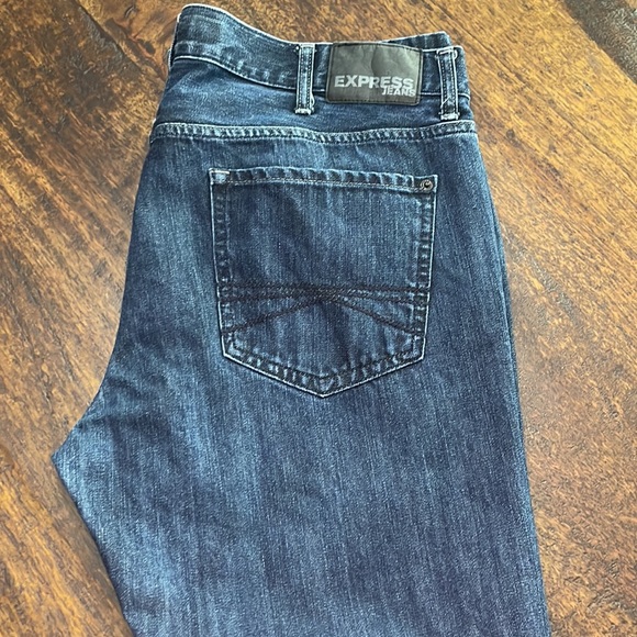 Express slim fit boot cut jeans 38 x 30 - Picture 2 of 5